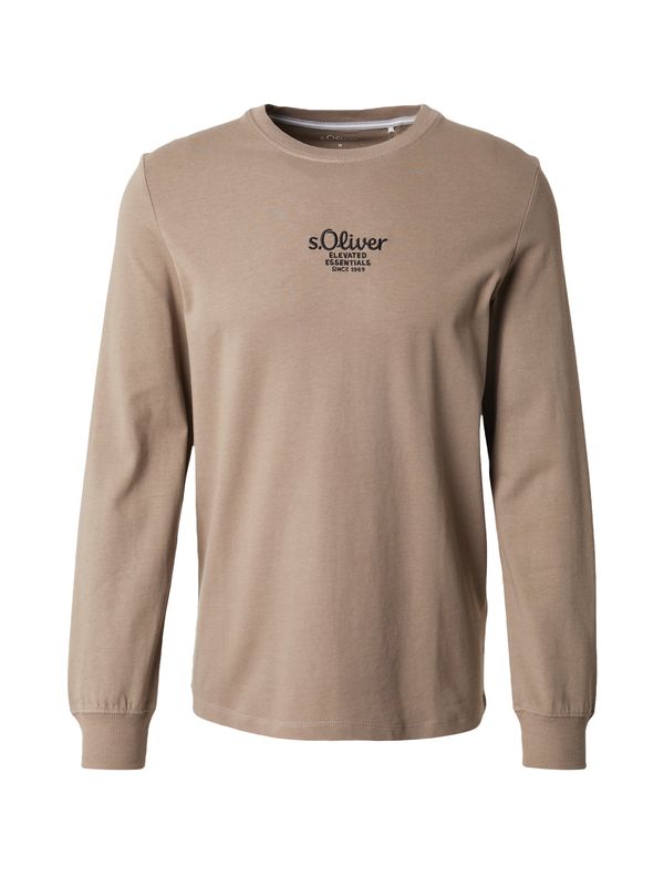 s.Oliver s.Oliver Majica  svijetlosmeđa / crna