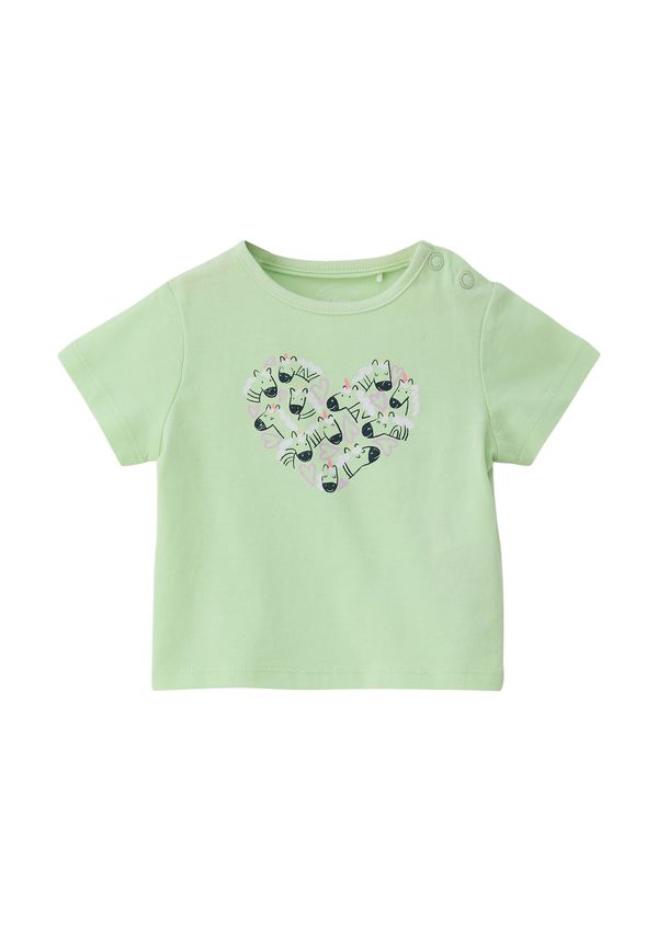 s.Oliver s.Oliver Majica  svijetlozelena / ljubičasta / crna / bijela