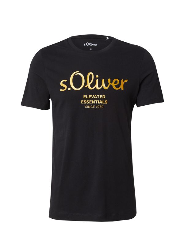 s.Oliver s.Oliver Majica  zlatna / crna