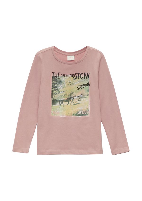 s.Oliver s.Oliver Majica  žuta / zelena / prljavo roza / crna