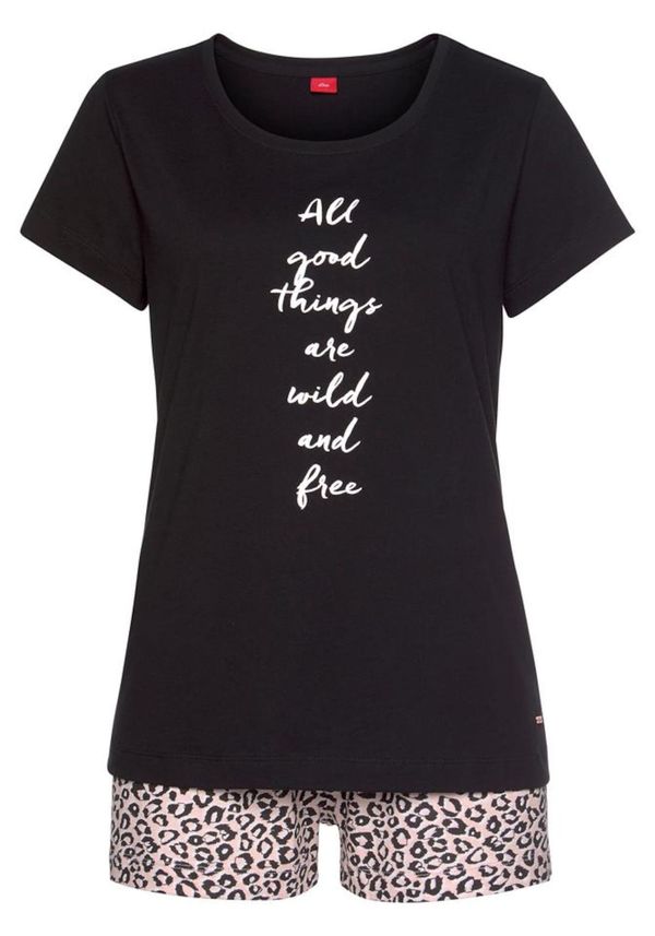 s.Oliver s.Oliver Pidžama  crna