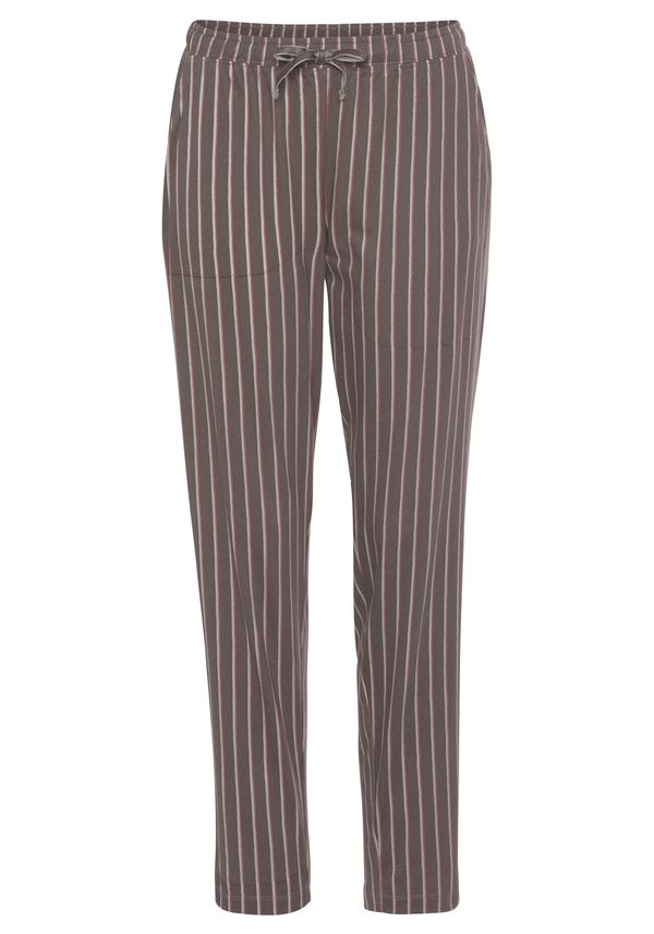 s.Oliver s.Oliver Pidžama hlače  bež / smeđa / svijetlocrvena