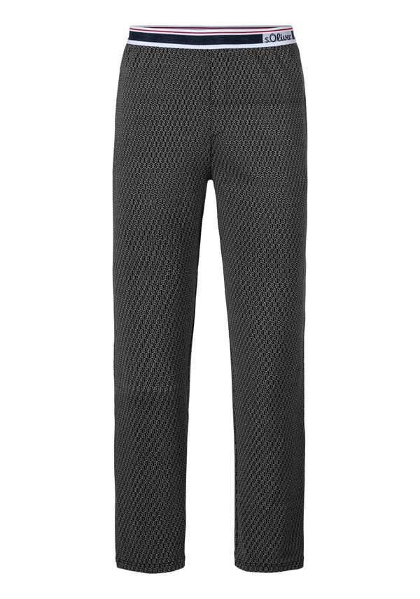 s.Oliver s.Oliver Pidžama hlače  boja pijeska / mornarsko plava / crna / bijela