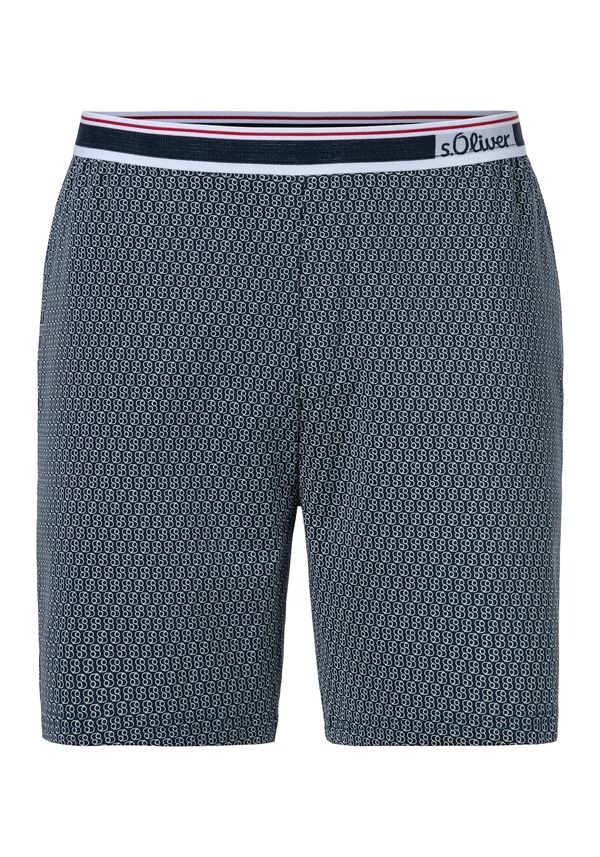 s.Oliver s.Oliver Pidžama hlače  mornarsko plava / bijela