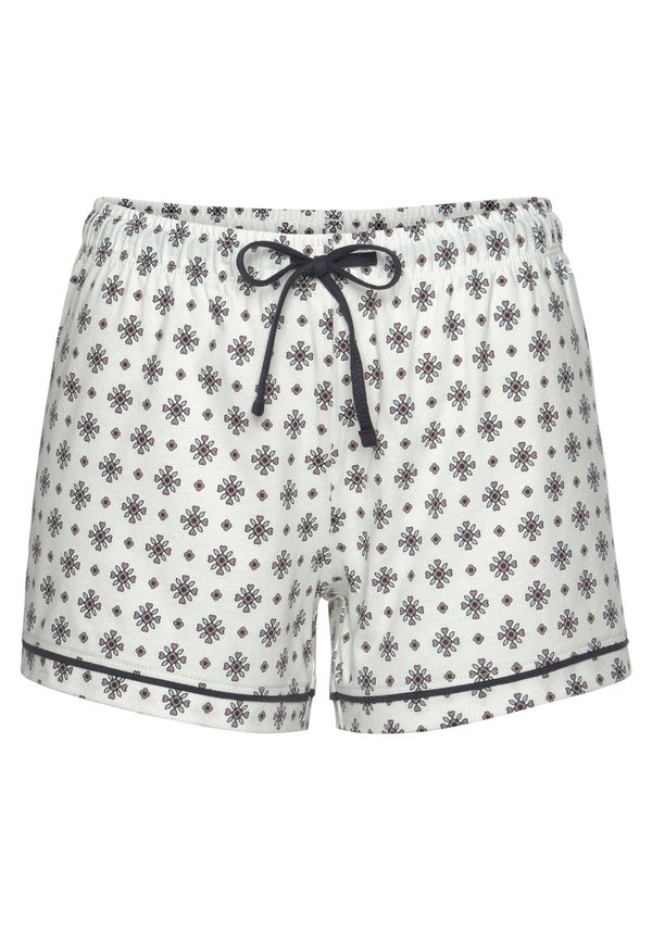 s.Oliver s.Oliver Pidžama hlače  noćno plava / pastelno plava / svijetlosmeđa / prljavo bijela