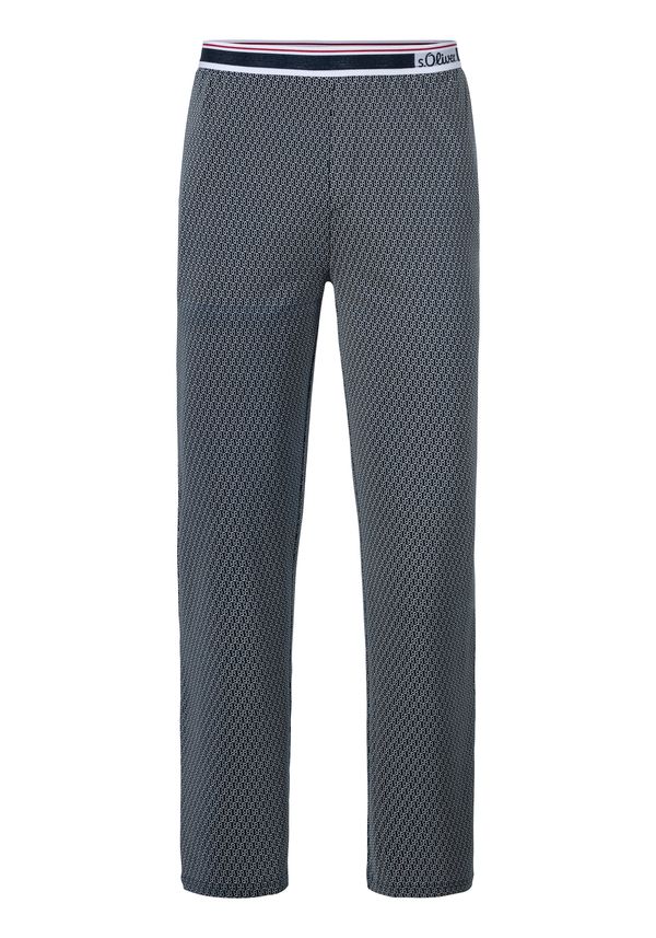 s.Oliver s.Oliver Pidžama hlače  petrol / crvena / prljavo bijela