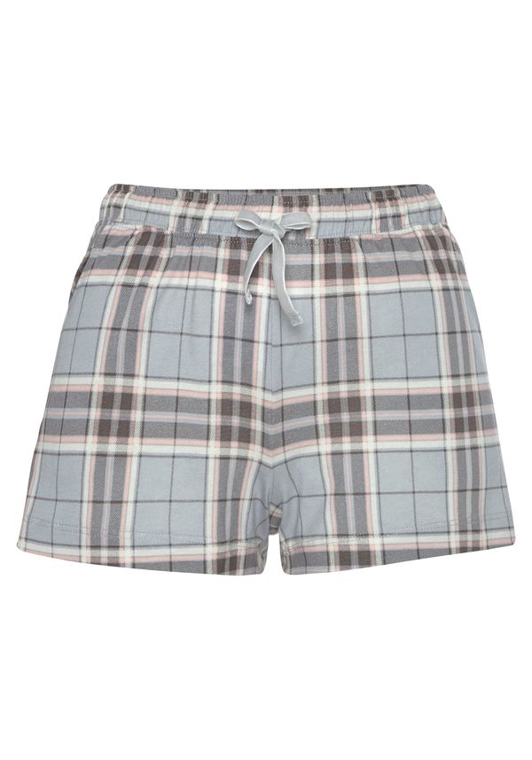 s.Oliver s.Oliver Pidžama hlače  siva / svijetloroza / bijela