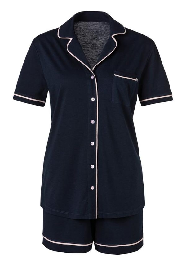 s.Oliver s.Oliver Pidžama  noćno plava / bijela