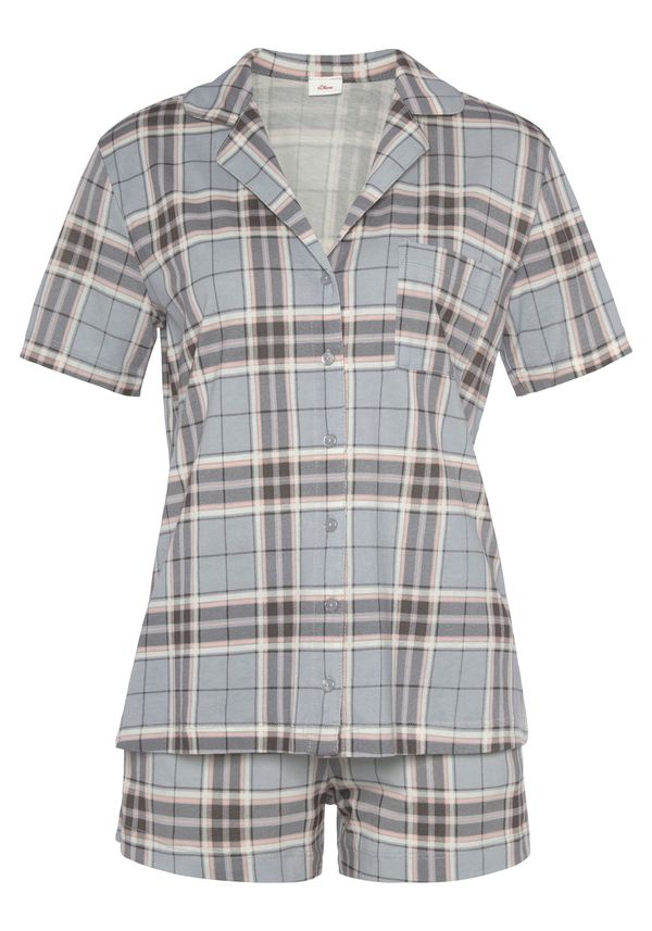 s.Oliver s.Oliver Pidžama  nude / siva / crna / bijela