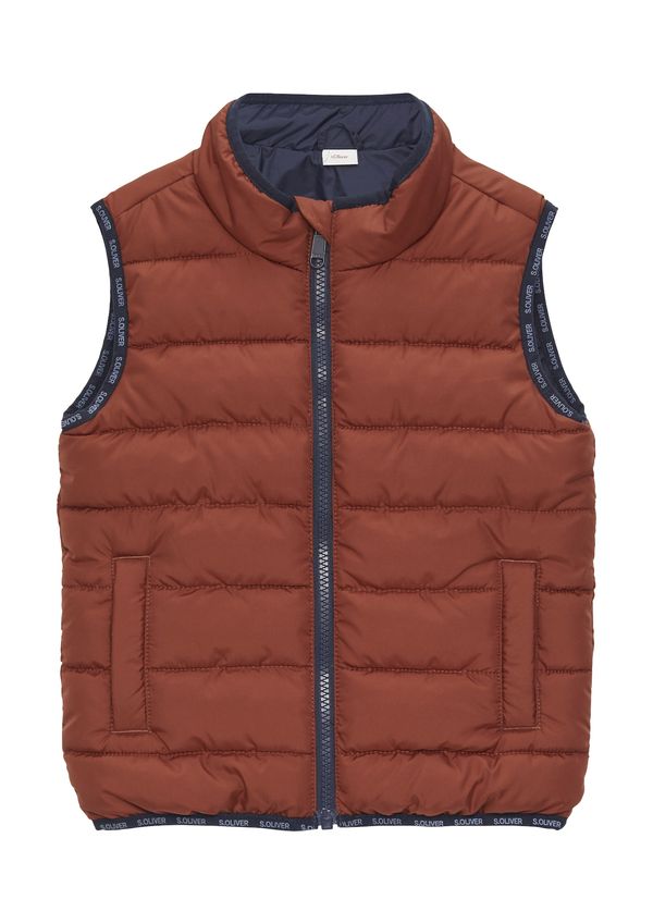 s.Oliver s.Oliver Prsluk  tamno crvena / crna