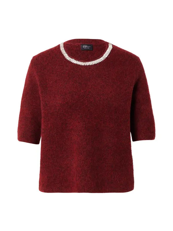 s.Oliver s.Oliver Pulover  bordo / prozirna