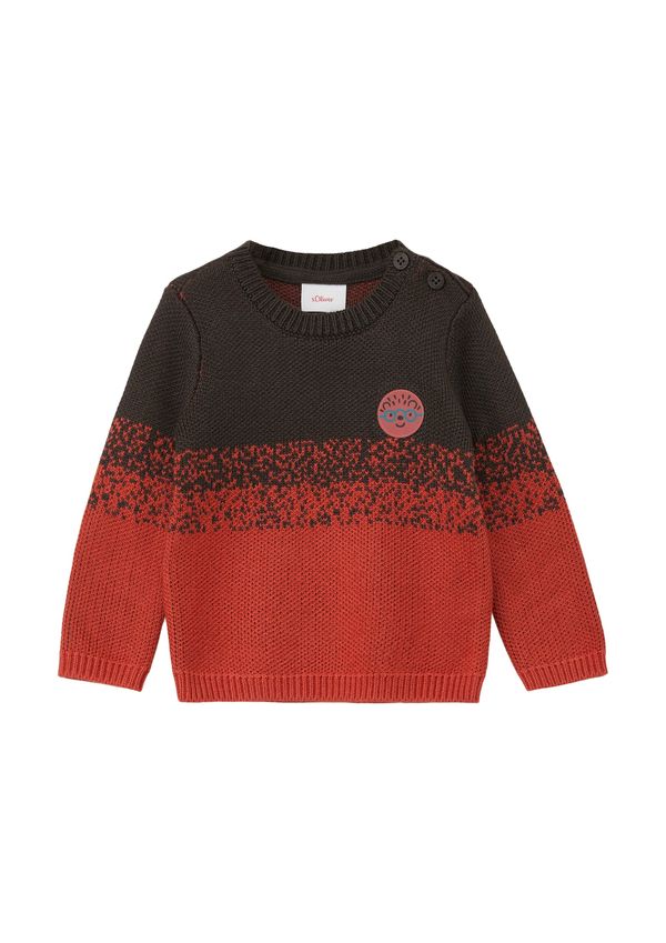 s.Oliver s.Oliver Pulover  tirkiz / tamno smeđa / hrđavo crvena