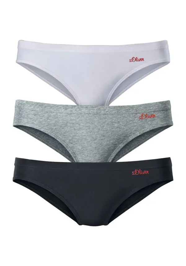 s.Oliver s.Oliver Slip  siva melange / crvena / crna / prljavo bijela