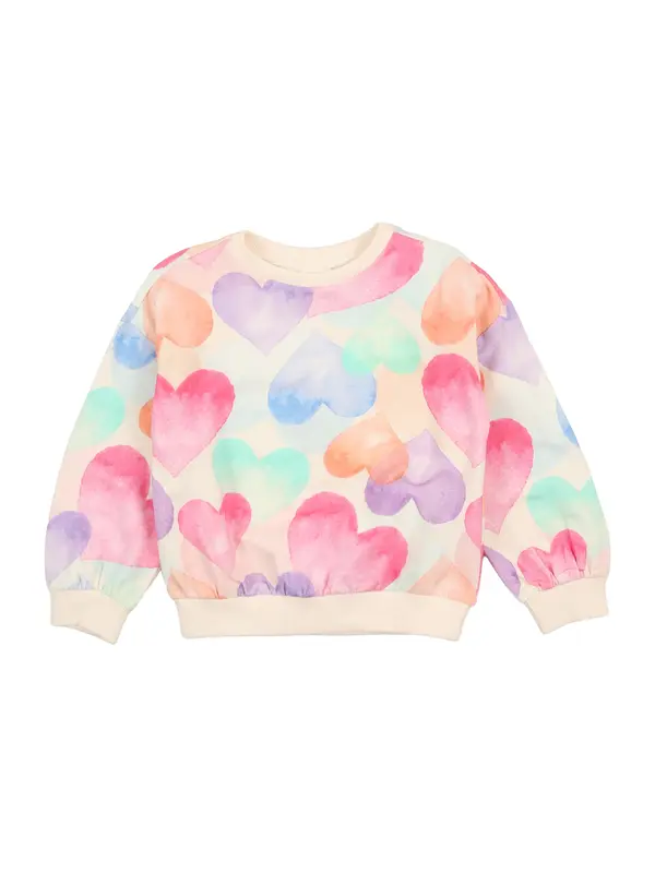 s.Oliver s.Oliver Sweater majica  boja pijeska / ljubičasto plava / tamno narančasta / roza