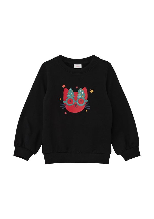 s.Oliver s.Oliver Sweater majica  crvena / crna