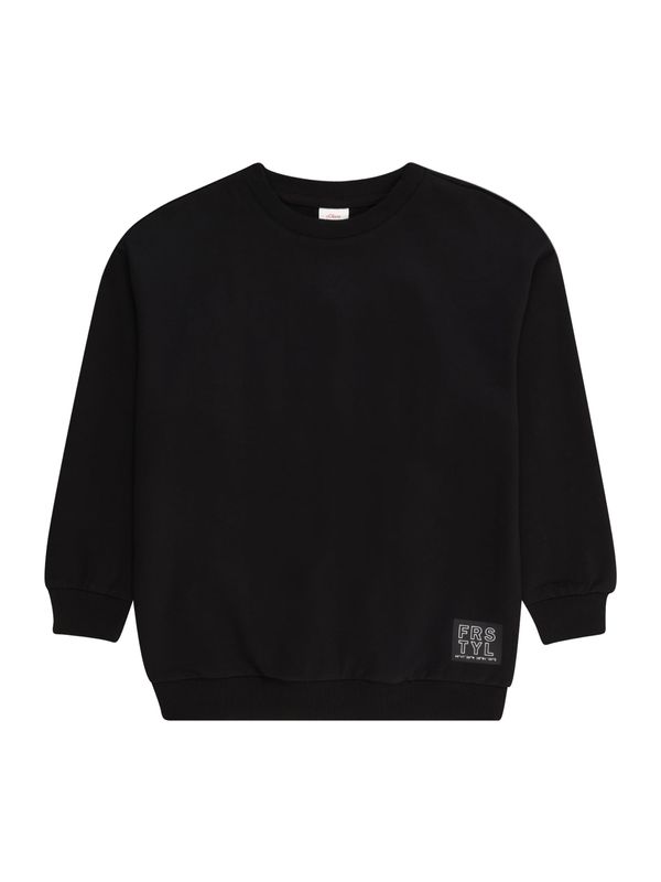 s.Oliver s.Oliver Sweater majica  plava / crna