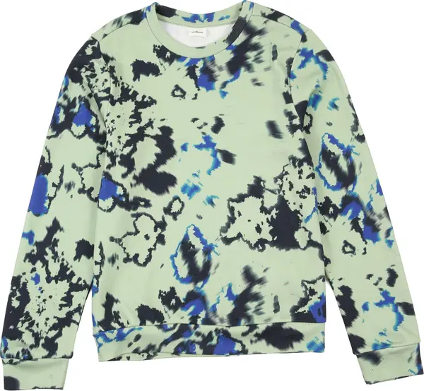 s.Oliver s.Oliver Sweater majica  plava / svijetlozelena / crna