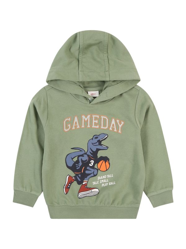 s.Oliver s.Oliver Sweater majica  safirno plava / svijetlosiva / zelena / narančasta