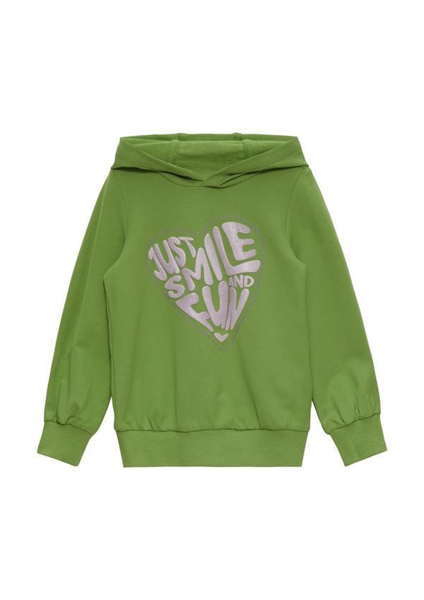 s.Oliver s.Oliver Sweater majica  siva / zelena