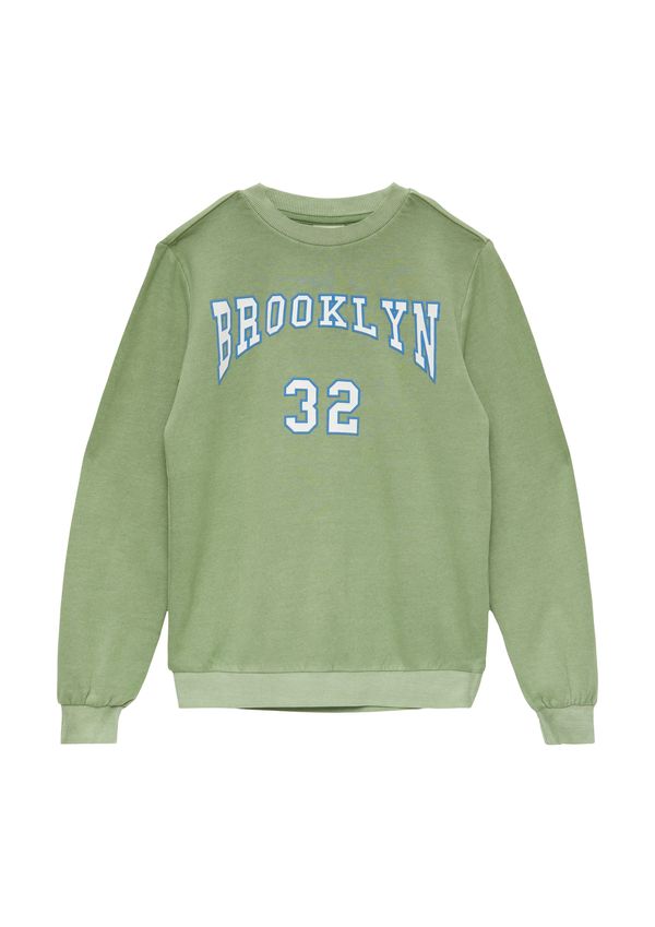 s.Oliver s.Oliver Sweater majica  svijetloplava / maslinasta / tamno zelena