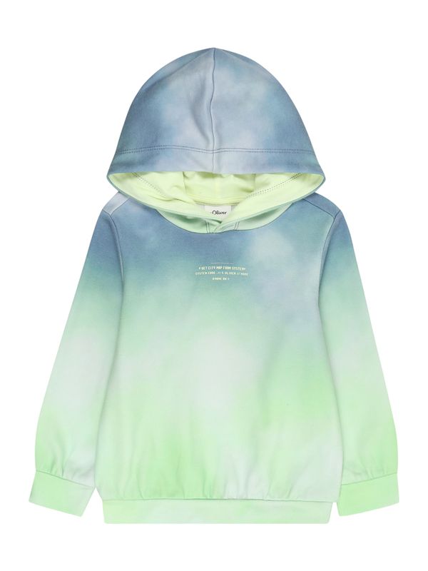 s.Oliver s.Oliver Sweater majica  svijetloplava / svijetlozelena