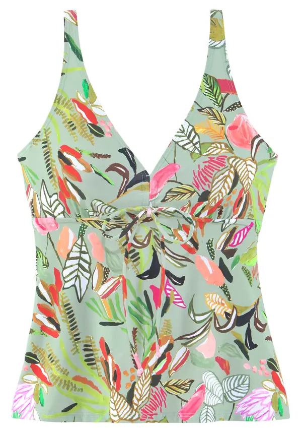 s.Oliver s.Oliver Tankini 'Herbst'  maslinasta / roza / krvavo crvena / crna