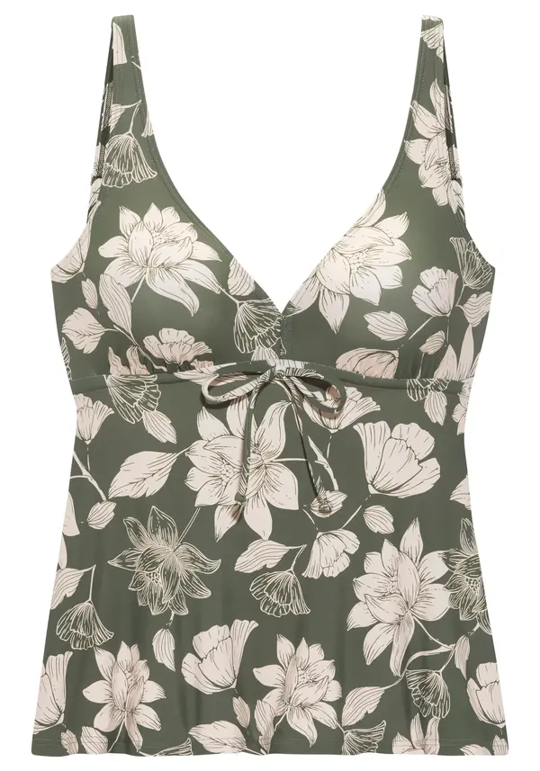 s.Oliver s.Oliver Tankini top 'LM'  bež / zelena
