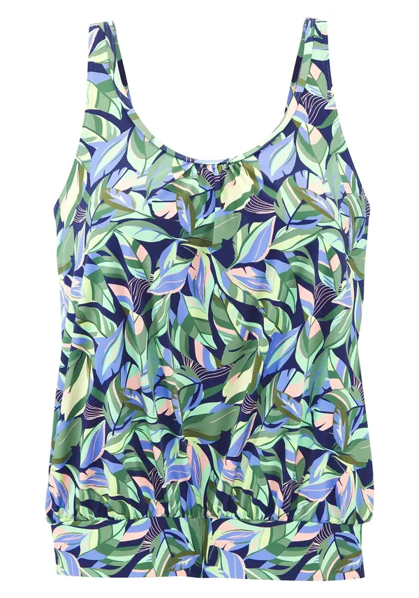 s.Oliver s.Oliver Tankini top  morsko plava / zelena / pastelno zelena / roza