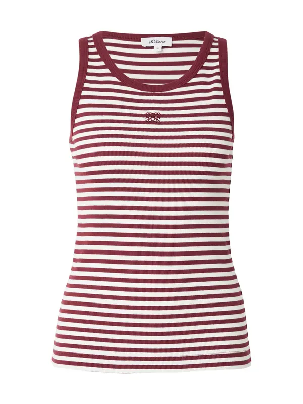 s.Oliver s.Oliver Top  bordo / bijela