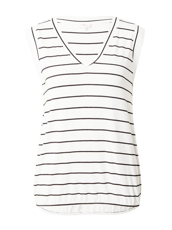 s.Oliver s.Oliver Top  crna / vuneno bijela