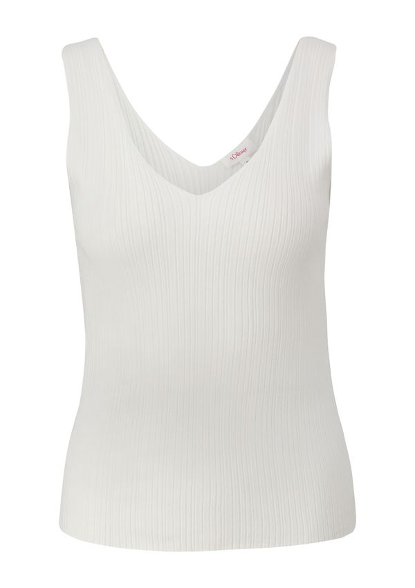 s.Oliver s.Oliver Top s naramenicama  ecru/prljavo bijela