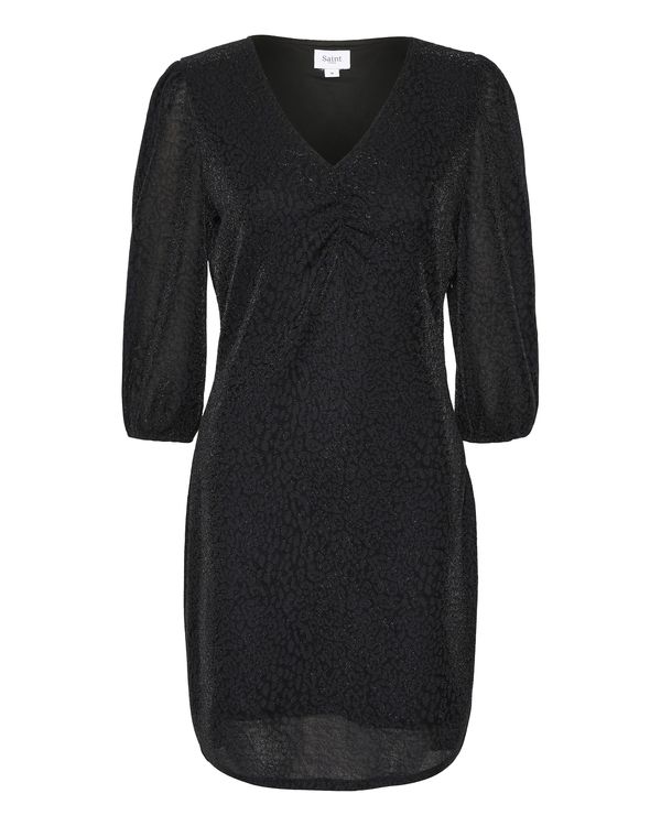 SAINT TROPEZ SAINT TROPEZ Haljina 'Biana'  antracit siva / crna