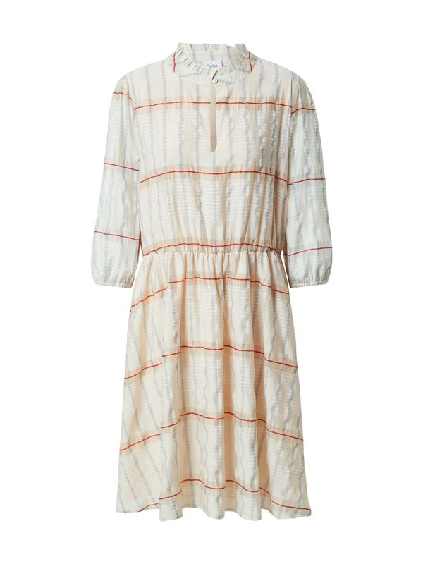 SAINT TROPEZ SAINT TROPEZ Haljina 'Lucca'  bež / svijetloplava / crvena / bijela