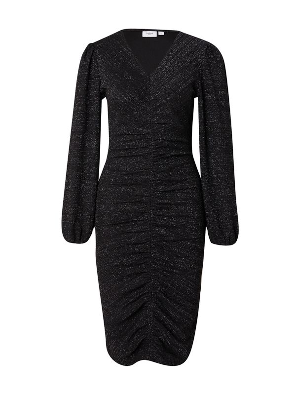 SAINT TROPEZ SAINT TROPEZ Koktel haljina 'Hela'  crna / srebro