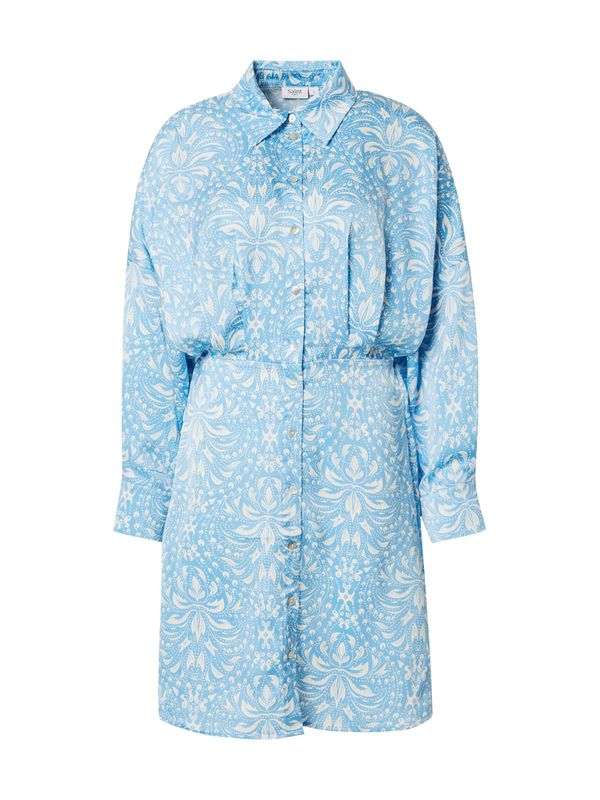 SAINT TROPEZ SAINT TROPEZ Košulja haljina 'Imena'  svijetloplava / bijela
