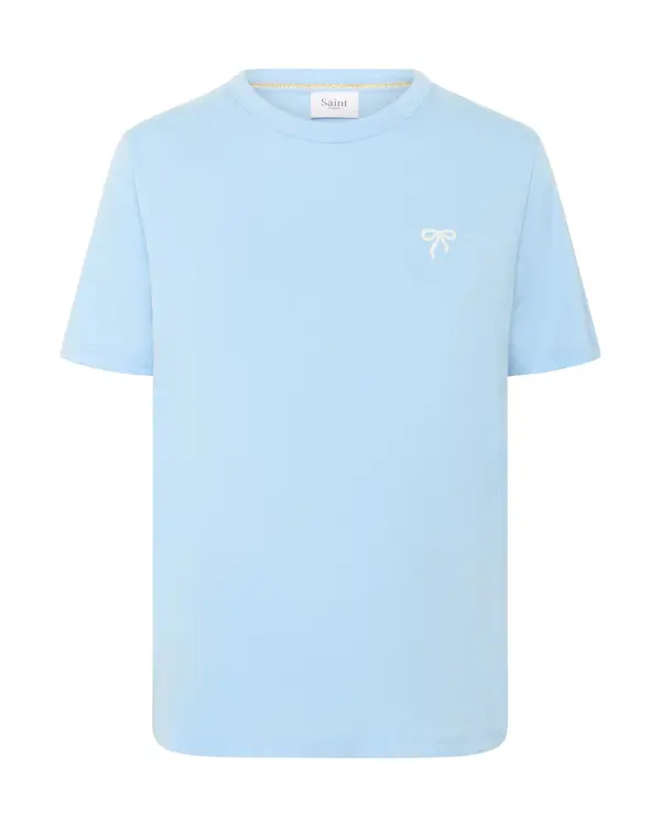 SAINT TROPEZ SAINT TROPEZ Majica 'Jadeen'  svijetloplava / bijela