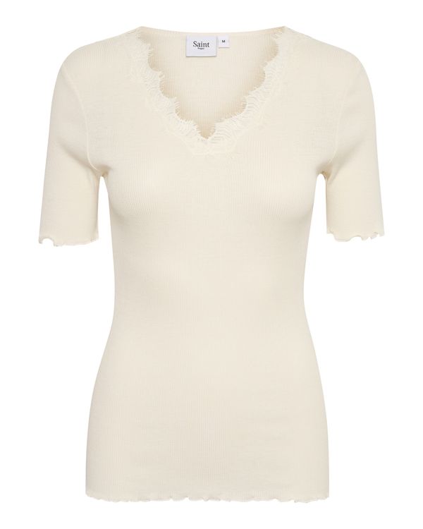 SAINT TROPEZ SAINT TROPEZ Majica 'Maya'  bijela