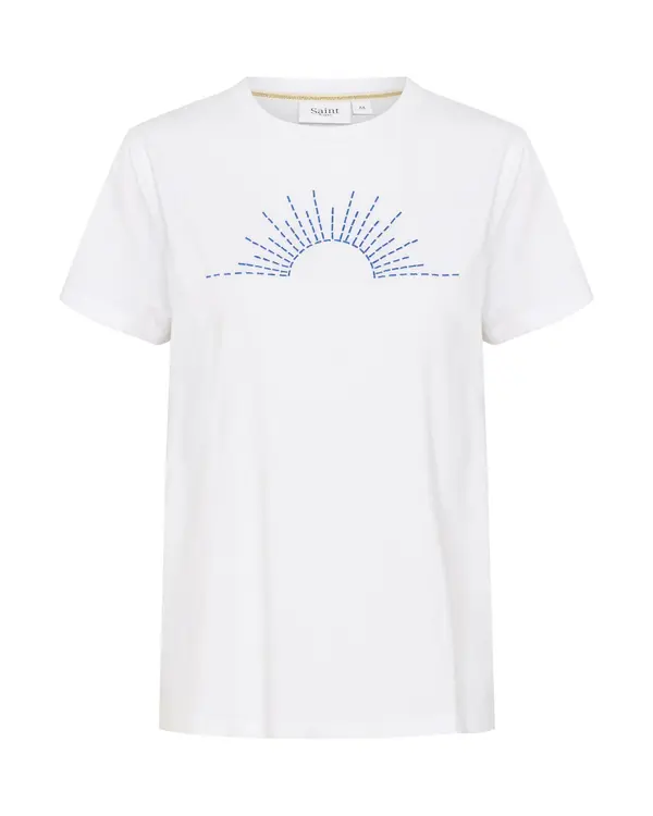 SAINT TROPEZ SAINT TROPEZ Majica 'SZKanva'  plava / bijela