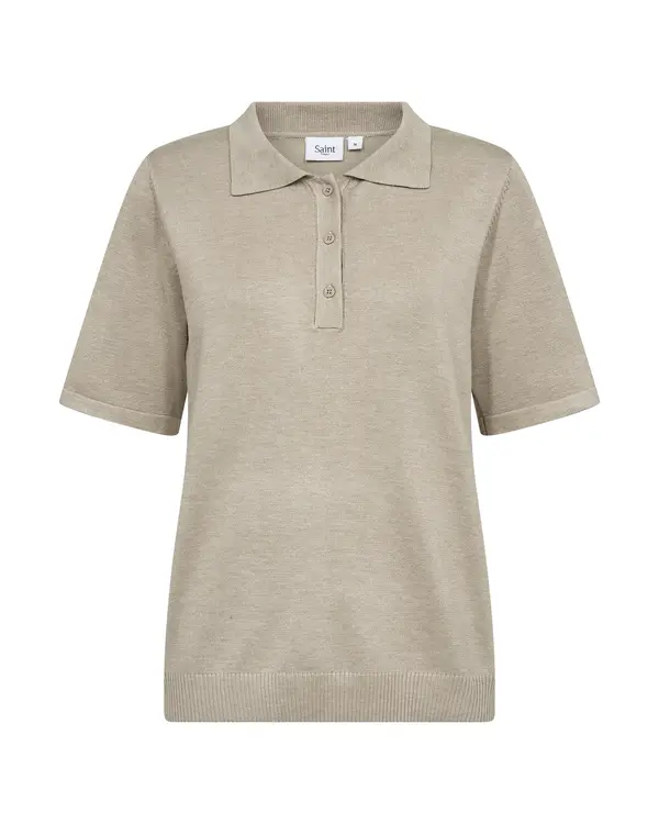SAINT TROPEZ SAINT TROPEZ Pulover 'Mila'  bež melange