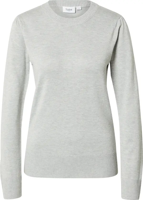 SAINT TROPEZ SAINT TROPEZ Pulover 'Mila'  siva melange