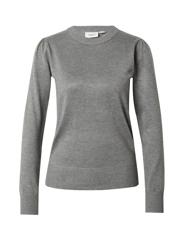 SAINT TROPEZ SAINT TROPEZ Pulover 'Mila'  siva melange