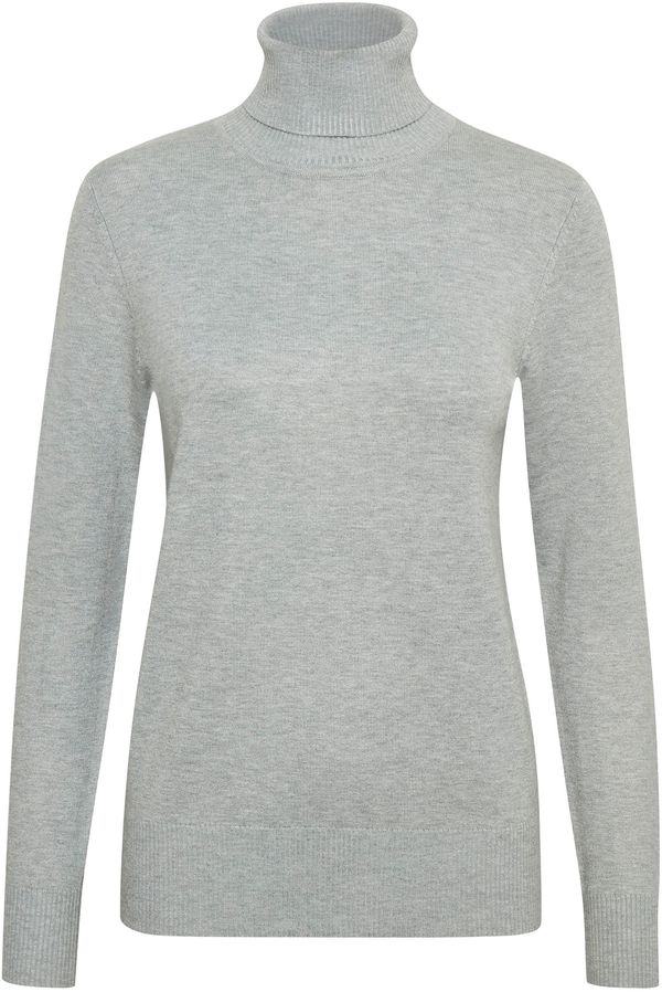 SAINT TROPEZ SAINT TROPEZ Pulover 'Mila'  siva melange