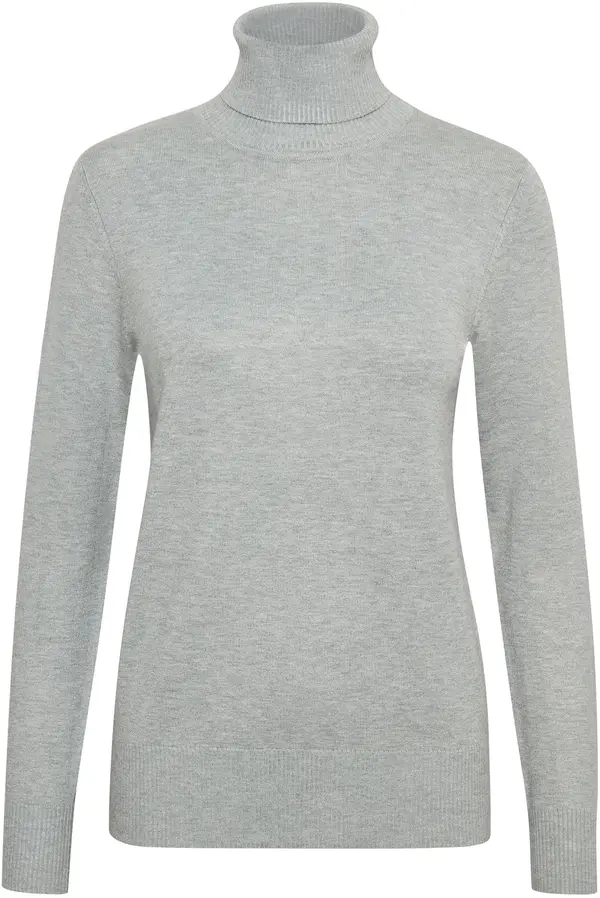 SAINT TROPEZ SAINT TROPEZ Pulover 'Mila'  siva melange