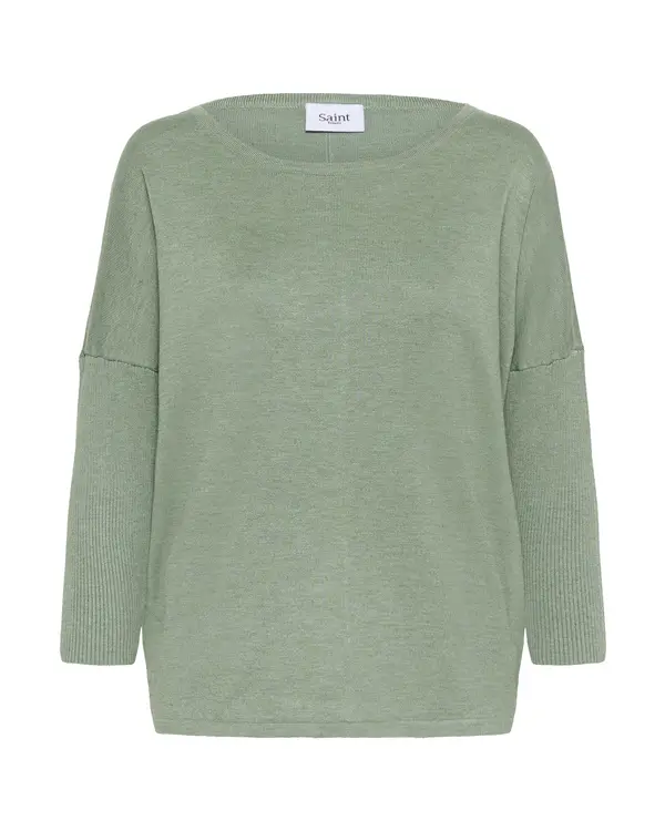 SAINT TROPEZ SAINT TROPEZ Pulover 'MilaSZ'  zelena