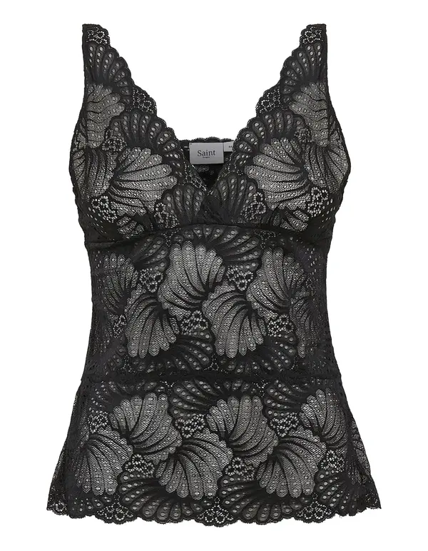 SAINT TROPEZ SAINT TROPEZ Top 'Daisy'  crna