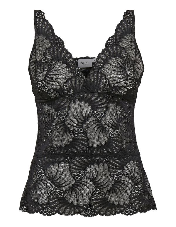 SAINT TROPEZ SAINT TROPEZ Top 'Daisy'  crna
