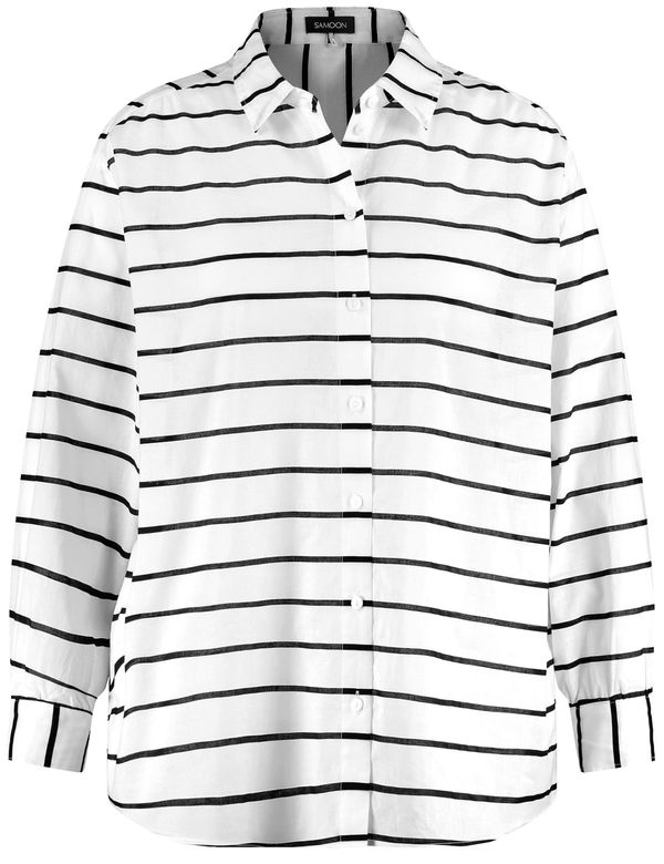 SAMOON SAMOON Bluza  crna / bijela