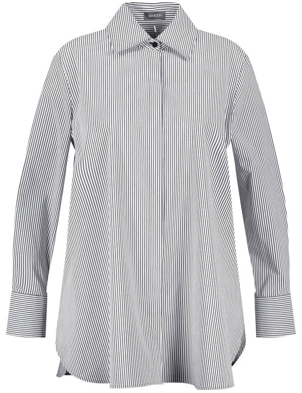 SAMOON SAMOON Bluza  golublje plava / bijela