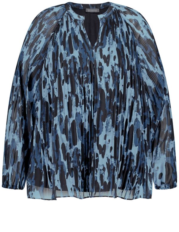 SAMOON SAMOON Bluza  plava / svijetloplava / crna