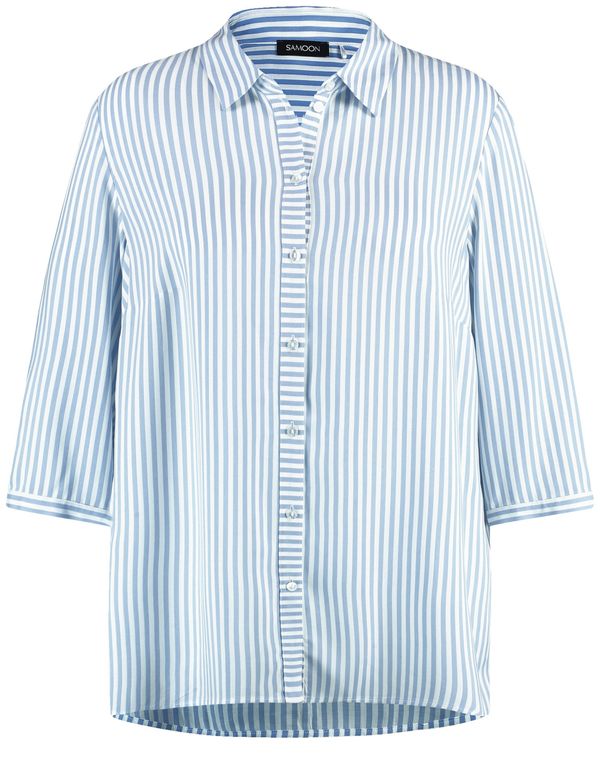 SAMOON SAMOON Bluza  svijetloplava / bijela